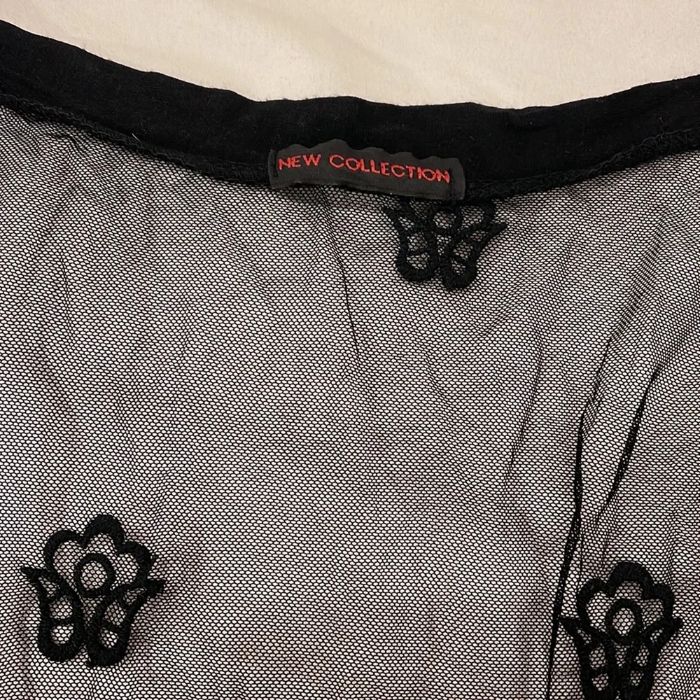 New Collection Lace Back Open Front Cardigan - Picture 4 of 4